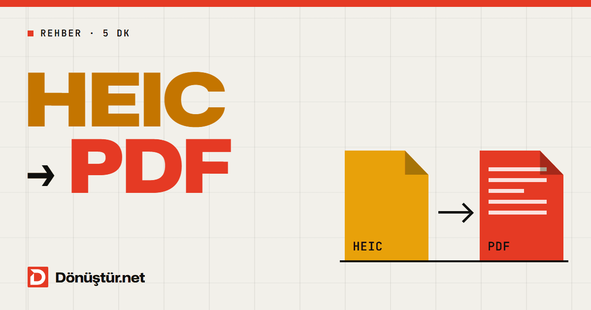 iPhone Fotoğraflarını (HEIC) PDF Yapma: Tek Dosyada Belge