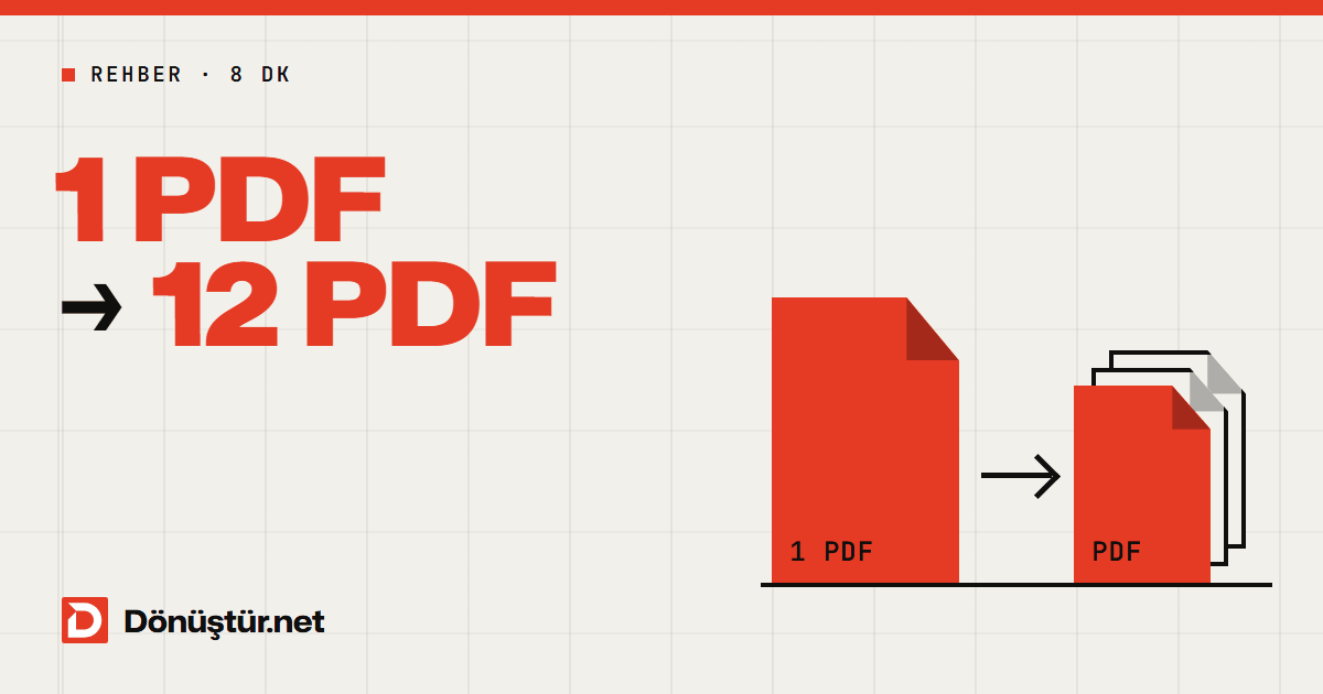 PDF Ayırma: Sayfaları Ayrı PDF Yapma ve İkiye Bölme